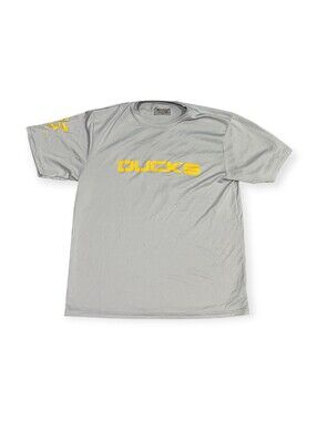 A4 Youth XL Gray Ducks Athletic Performance T-Shirt Yellow Logo